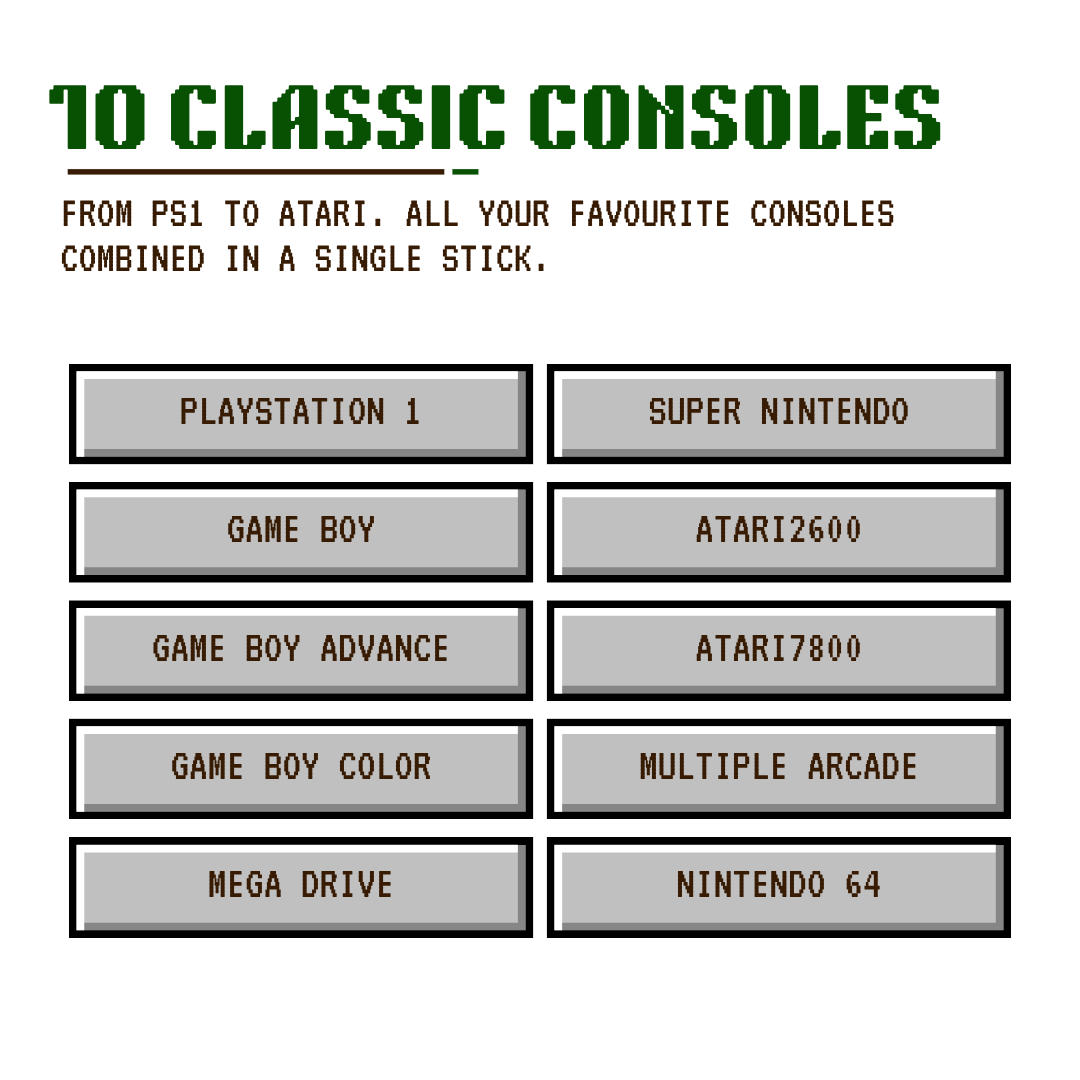 4K Wireless Retro Game Stick with 20,000 Games and Two Controllers