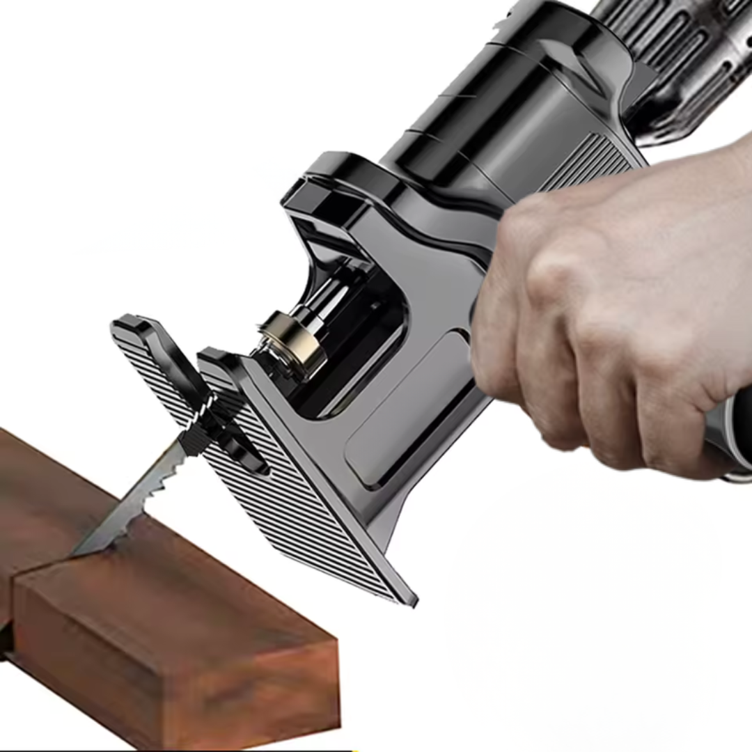 Electric Drill Jigsaw Adapter - Cuts Wood, Metal and More
