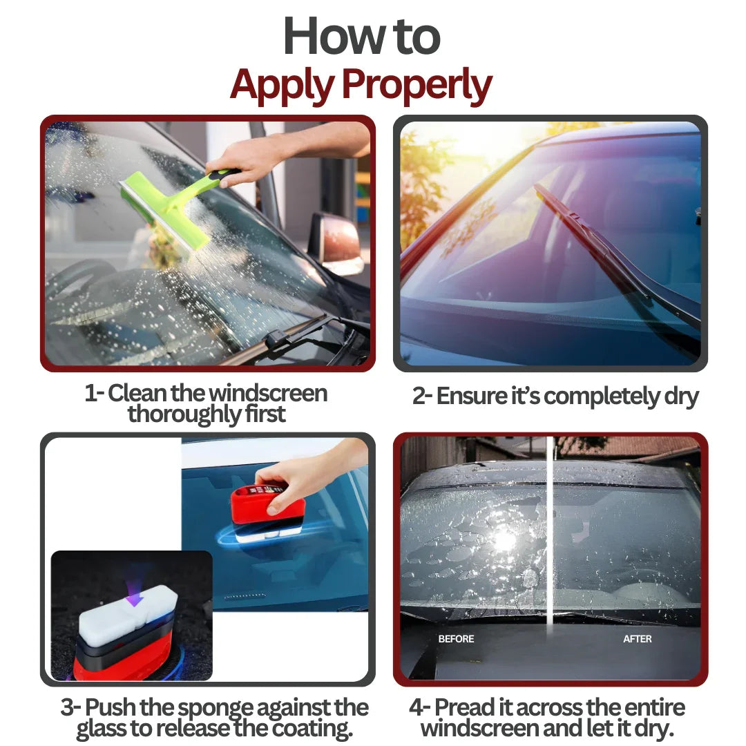 Automotive Rain-Repellent Glass Protector