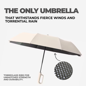 Windproof Umbrella with Fibreglass Frame – Built for Heavy Rain