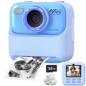 Kids Polaroid Camera with Thermal Printing [Ink-Free Printing]