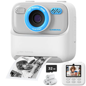 Kids Polaroid Camera with Thermal Printing [Ink-Free Printing]